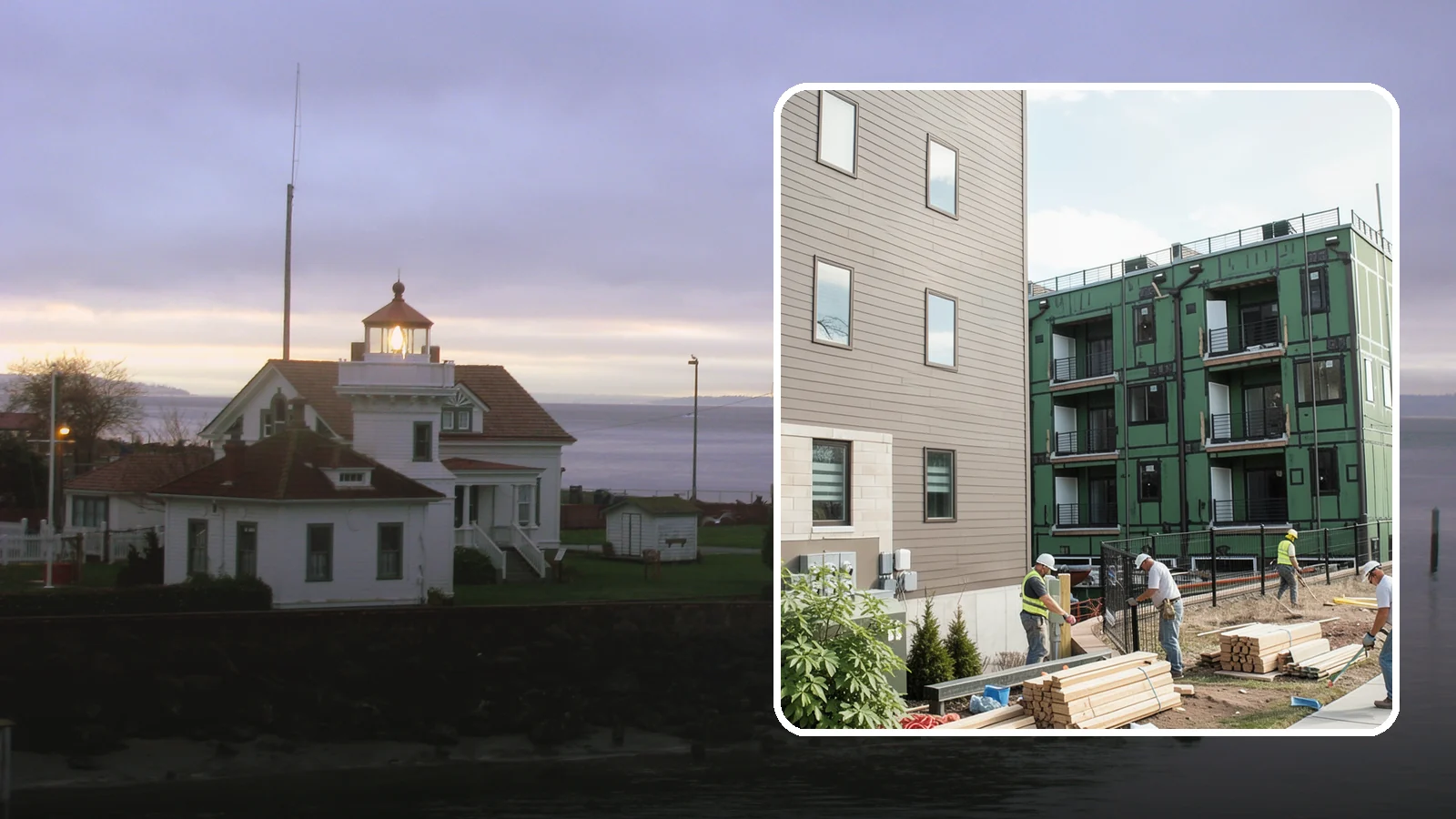 Townhome Construction in Mukilteo, Snohomish County, WA - Multi-unit attached townhomes designed for efficient urban and suburban infill.