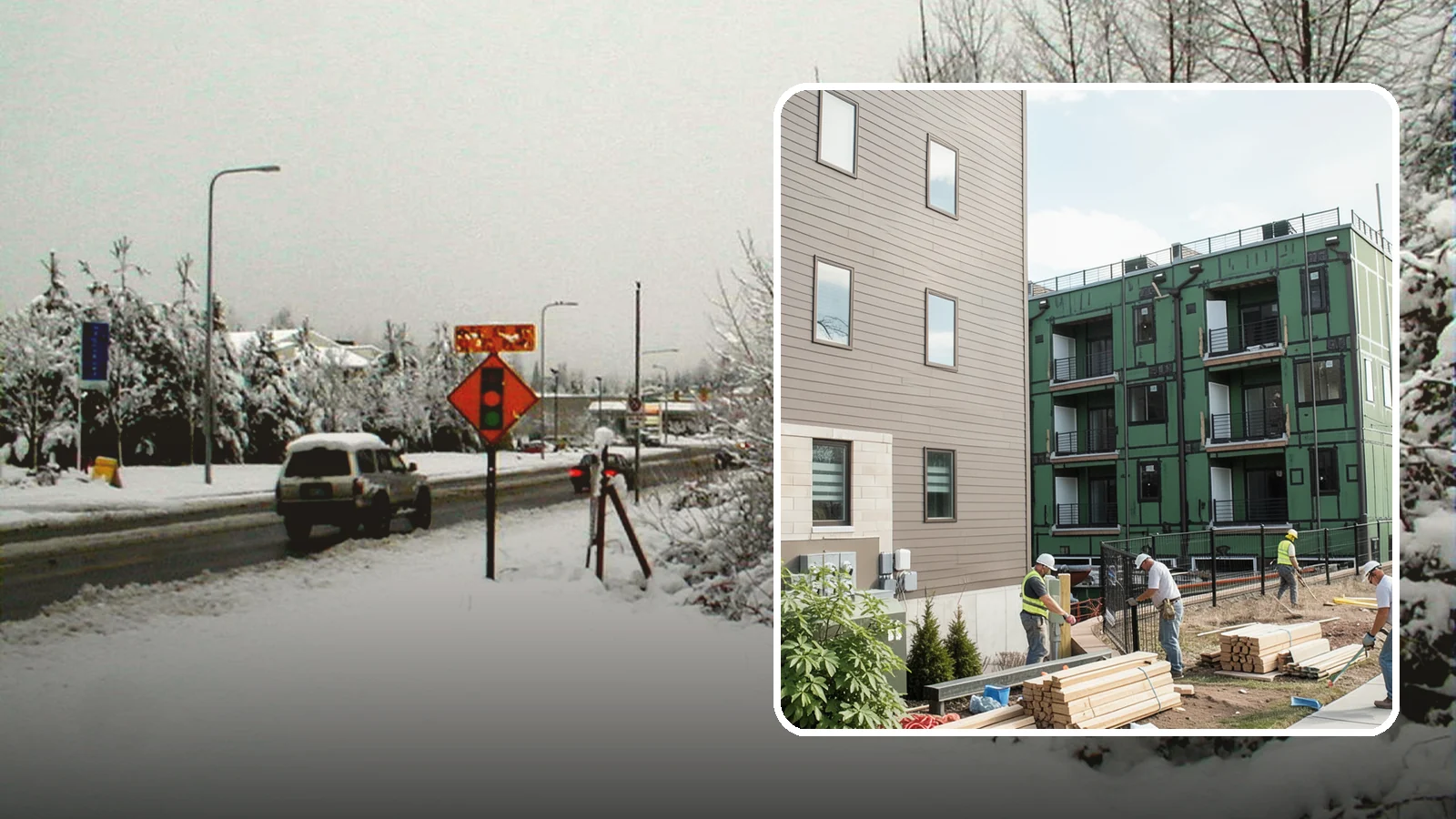 Townhome Construction in Newcastle, King County, WA - Multi-unit attached townhomes designed for efficient urban and suburban infill.