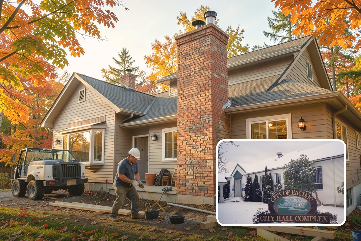 Townhome Construction in Pacific, King County, WA - Efficient land use for infill development