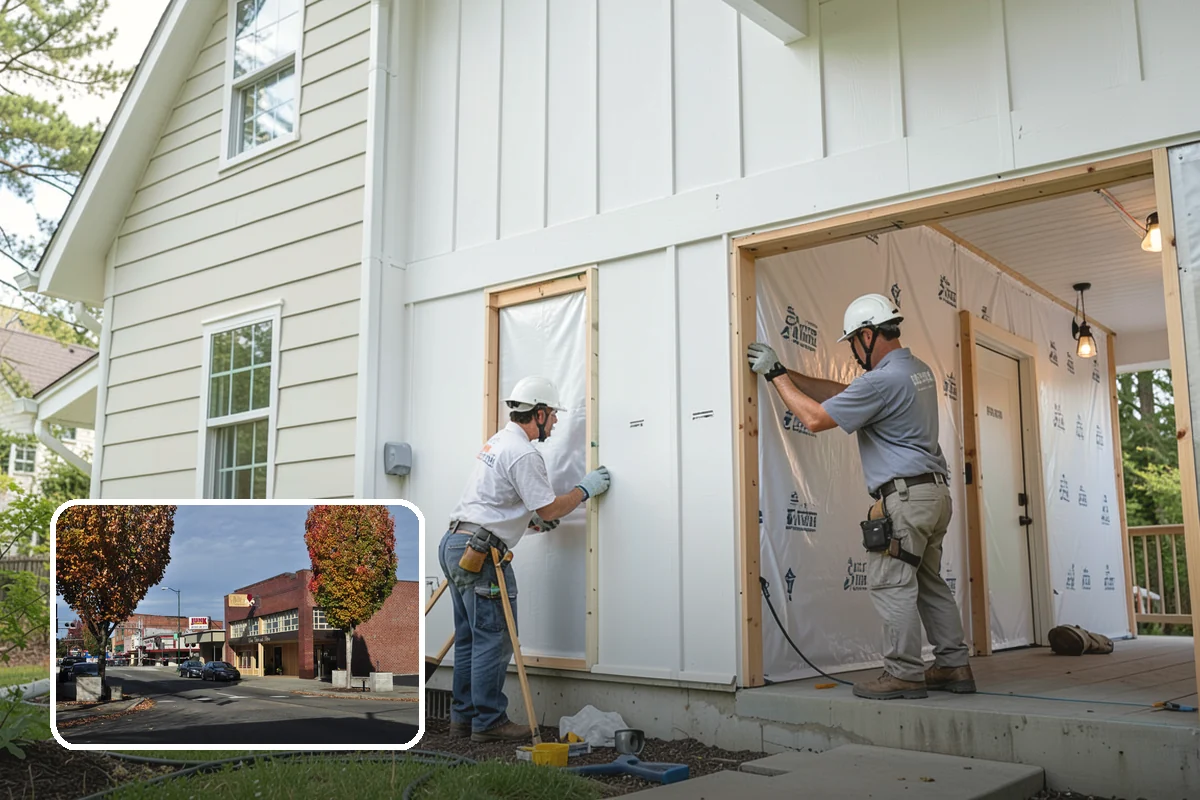 Townhome Construction in Puyallup, Pierce County, WA - Efficient land use for infill development
