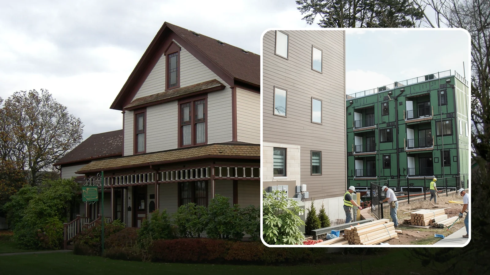Townhome Construction in Sumner, Pierce County, WA - Multi-unit attached townhomes designed for efficient urban and suburban infill.