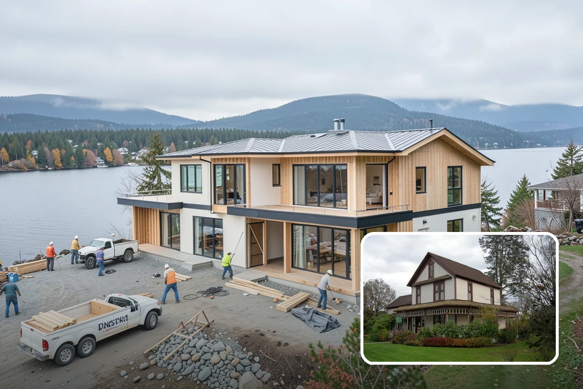 Townhome Construction in Sumner, Pierce County, WA - Efficient land use for infill development