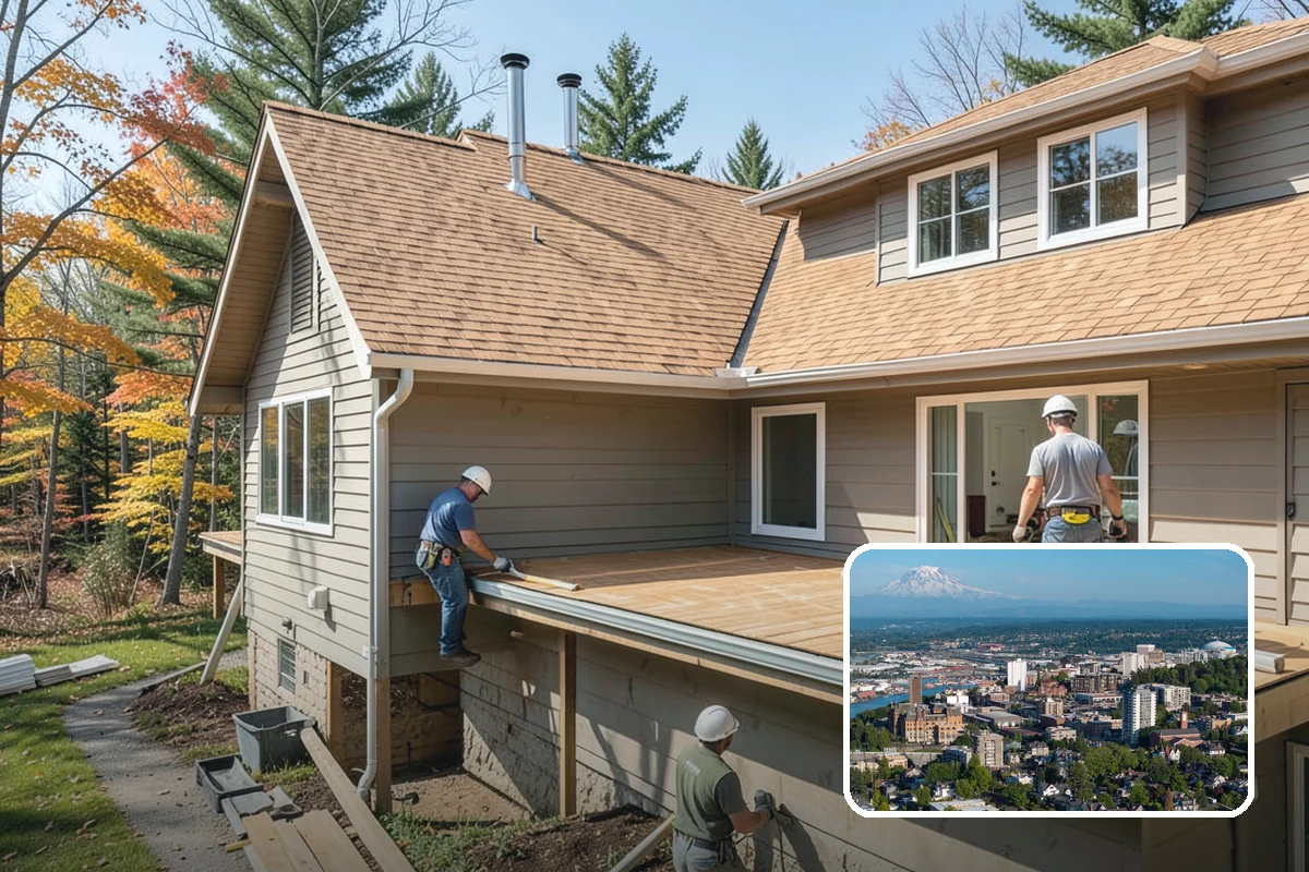 Townhome Construction in Tacoma, Pierce County, WA - Efficient land use for infill development