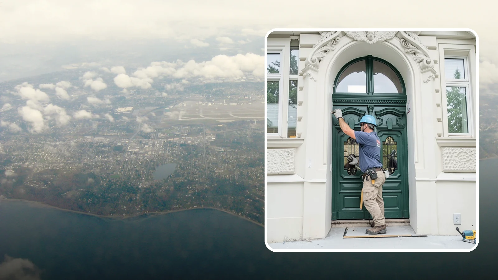 Transom Window Installation in Burien, King County, WA - Installing decorative transom windows above doors or windows to add daylight and architectural character.