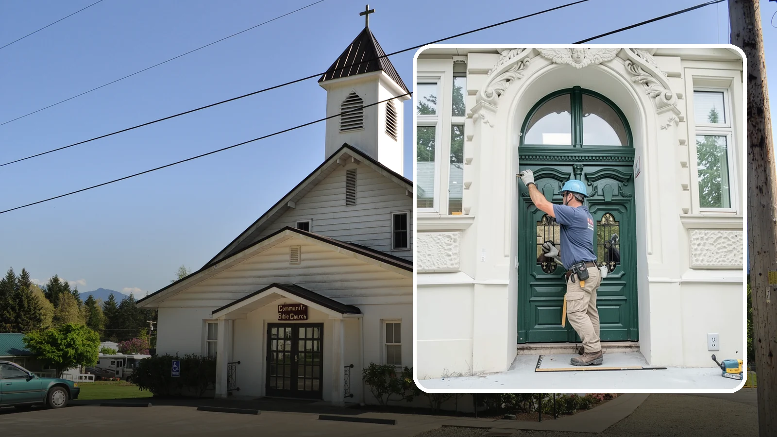 Transom Window Installation in Concrete, Skagit County, WA - Installing decorative transom windows above doors or windows to add daylight and architectural character.
