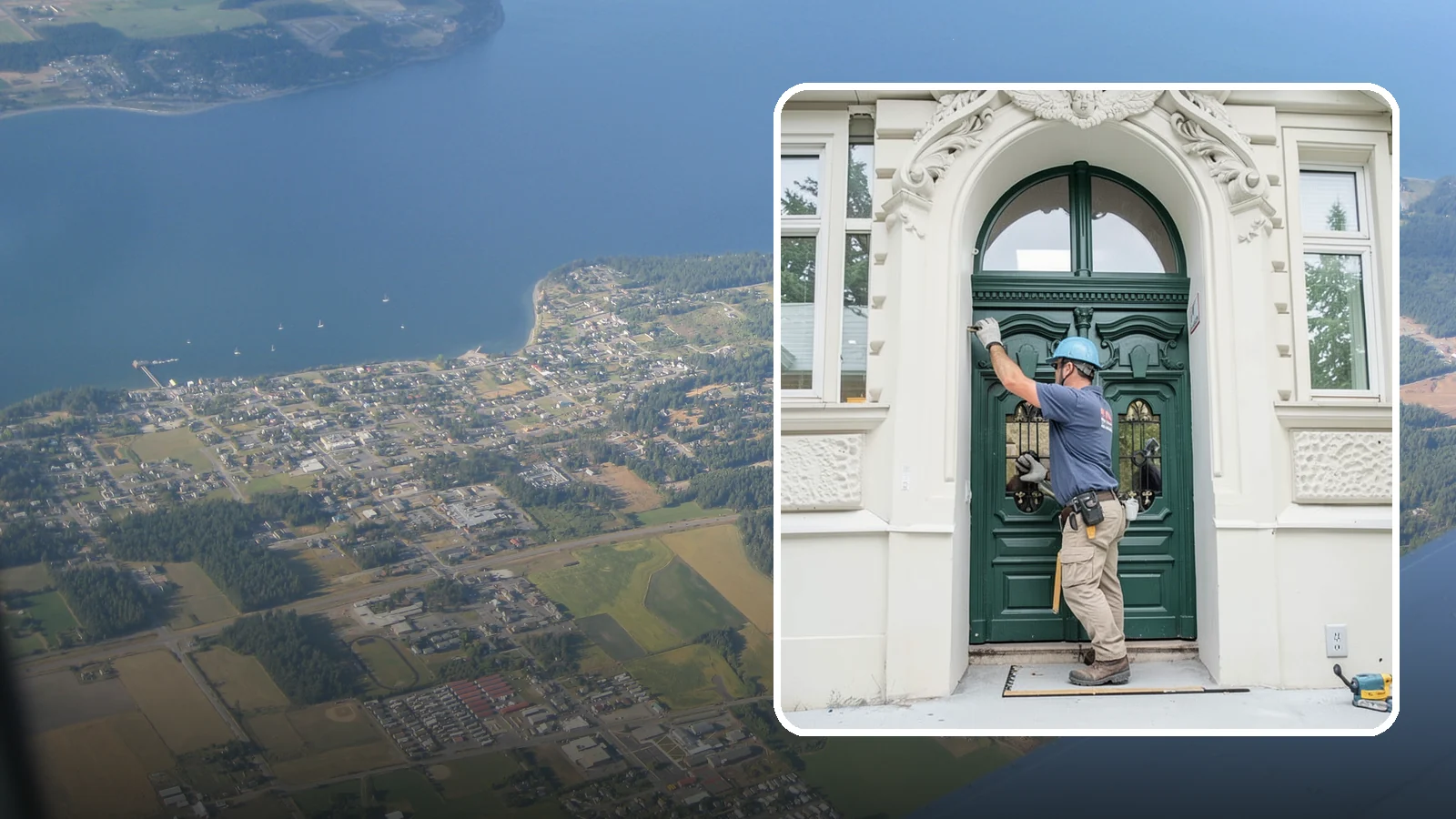 Transom Window Installation in Coupeville, Island County, WA - Installing decorative transom windows above doors or windows to add daylight and architectural character.