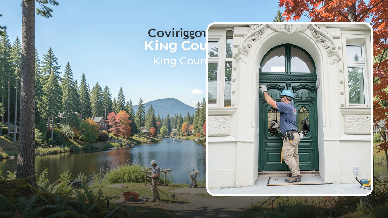 Transom Window Installation in Covington, King County, WA - Installing decorative transom windows above doors or windows to add daylight and architectural character.