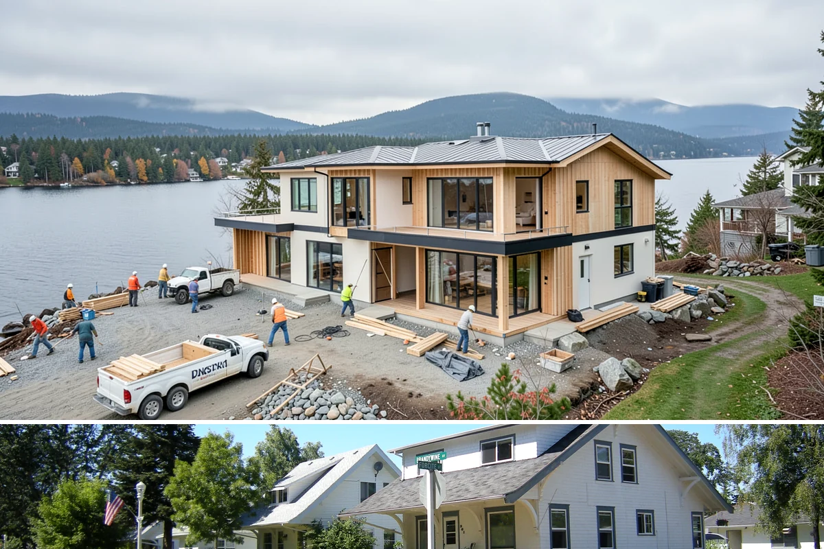 Transom Window Installation in DuPont, Pierce County, WA - Transom installs that open the exterior wall are best scheduled during drier weather to keep framing protected.