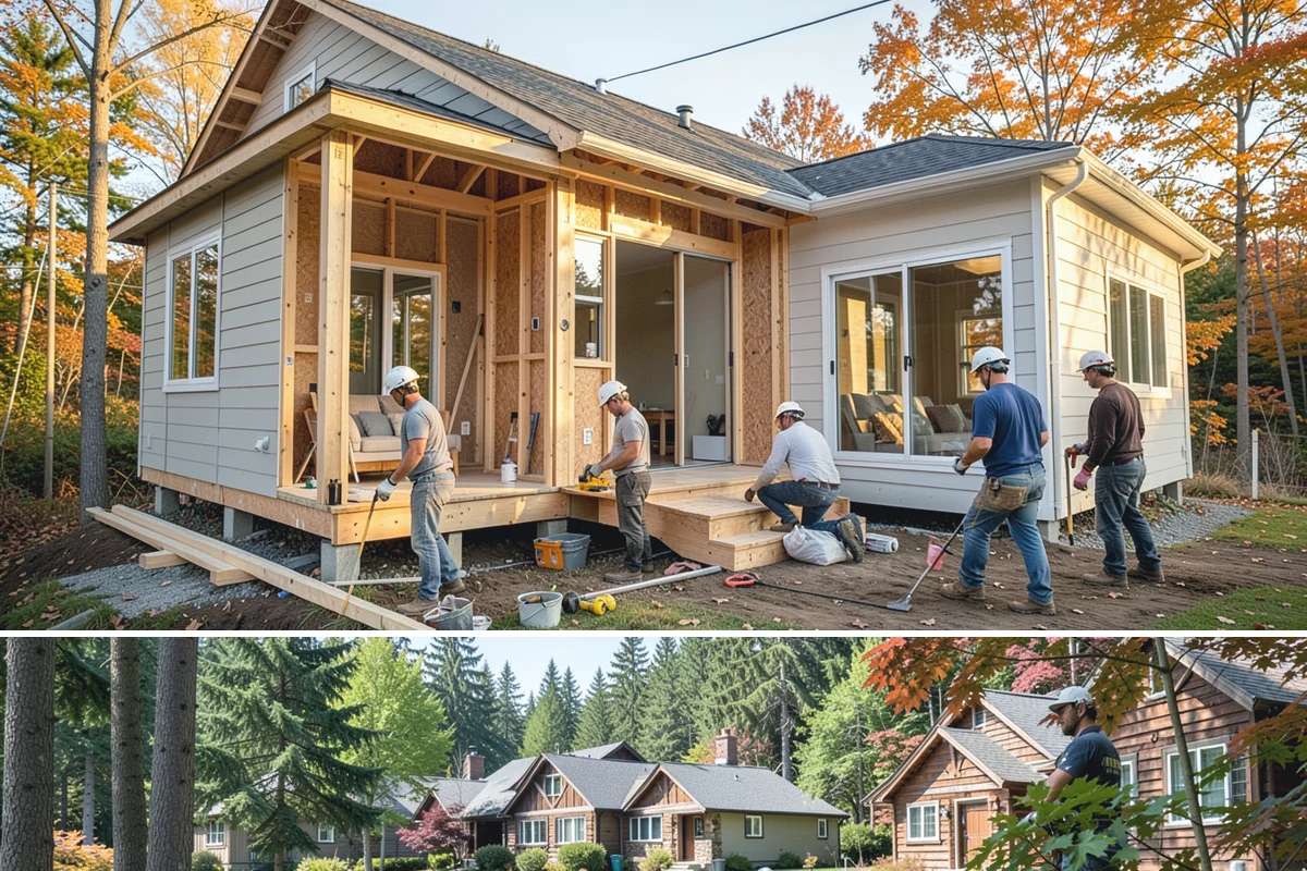 Transom Window Installation in Edgewood, Pierce County, WA - Transom installs that open the exterior wall are best scheduled during drier weather to keep framing protected.
