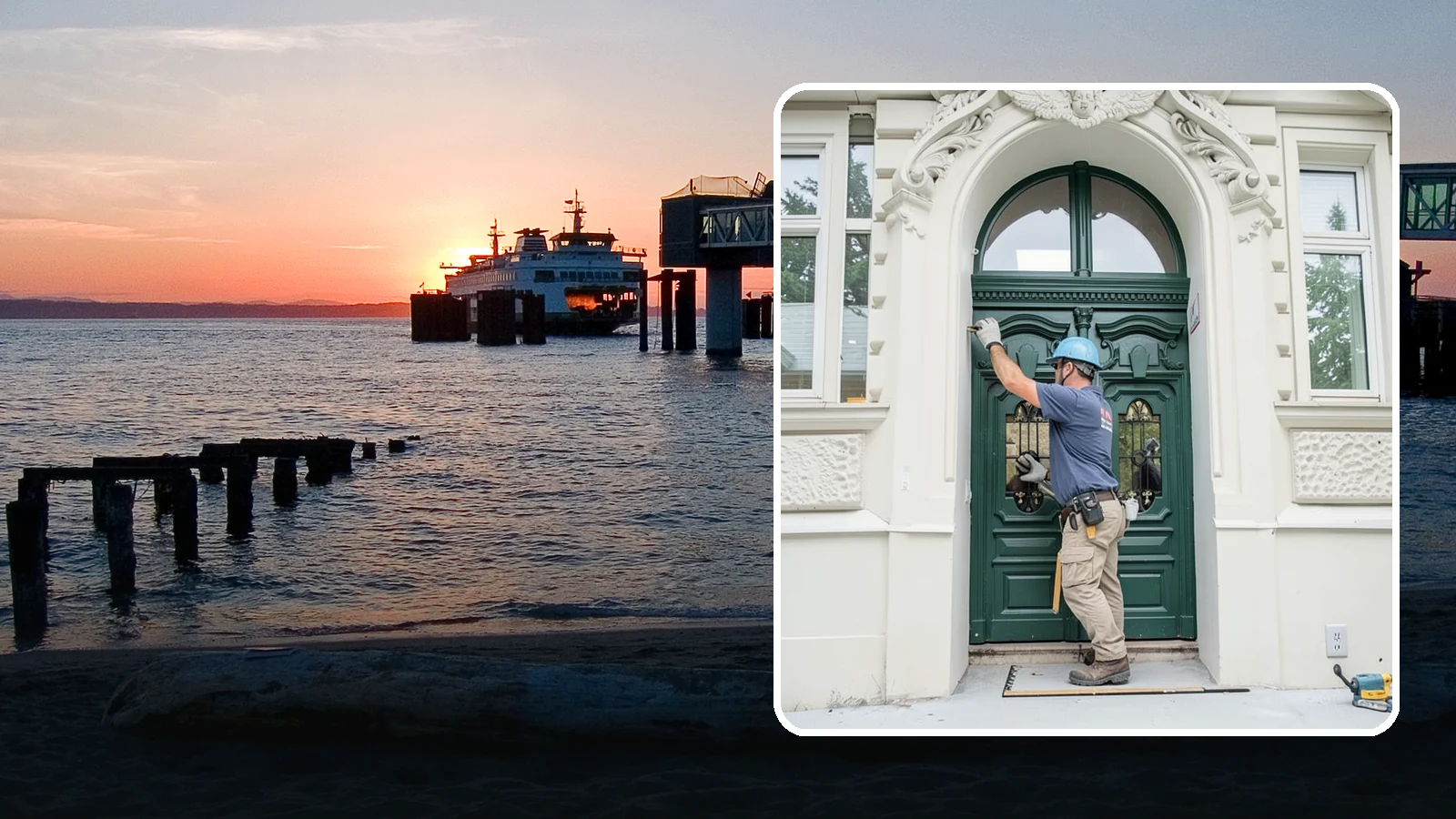 Transom Window Installation in Edmonds, Snohomish County, WA - Installing decorative transom windows above doors or windows to add daylight and architectural character.
