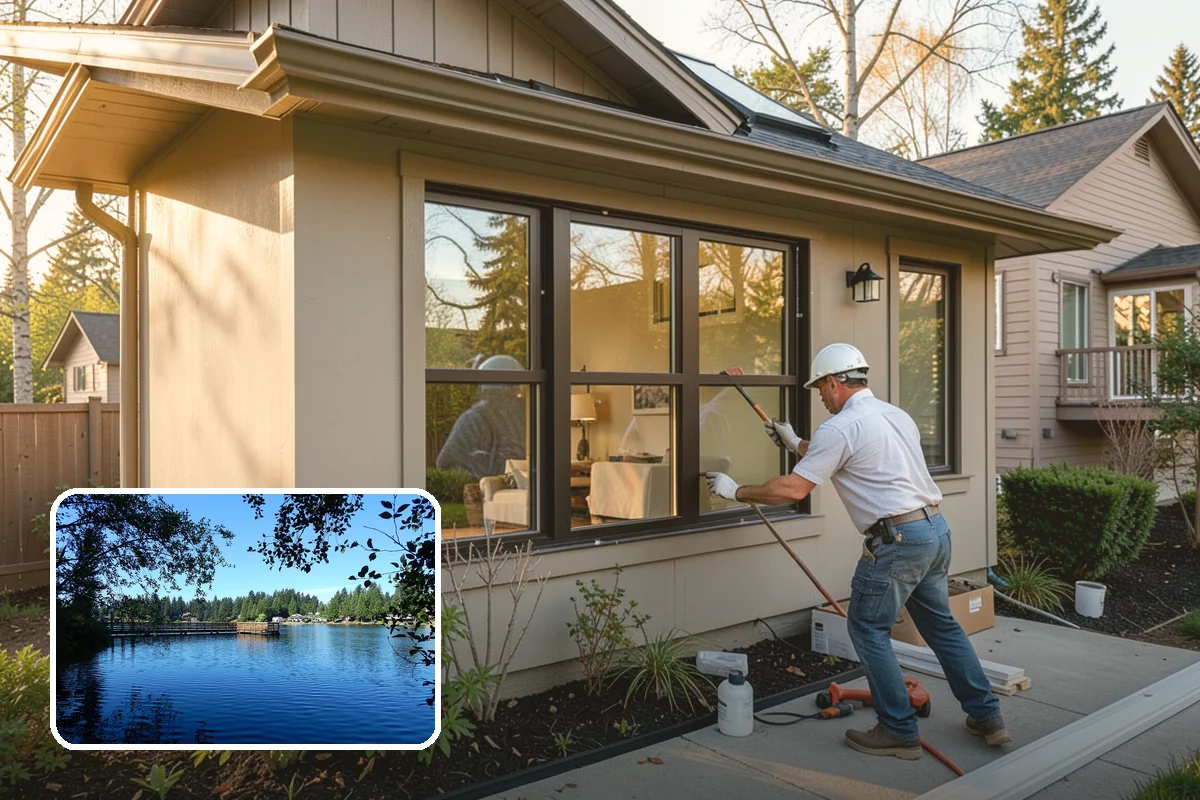 Transom Window Installation in Federal Way, King County, WA - Extra daylight above doors and windows