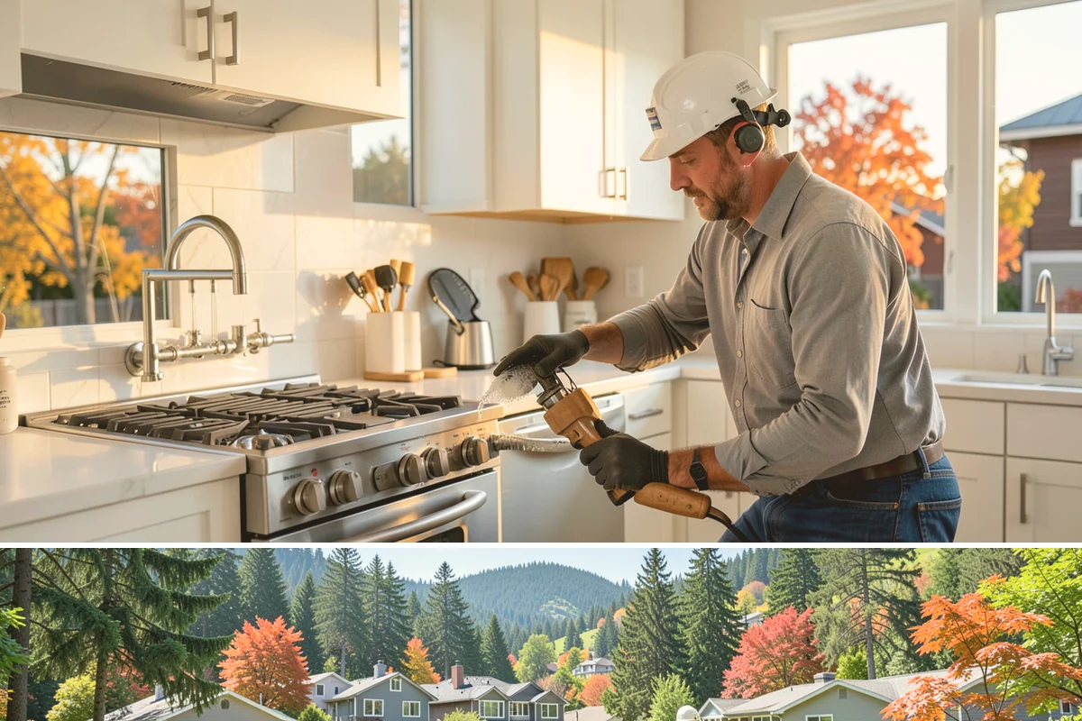 Transom Window Installation in Fircrest, Pierce County, WA - Transom installs that open the exterior wall are best scheduled during drier weather to keep framing protected.
