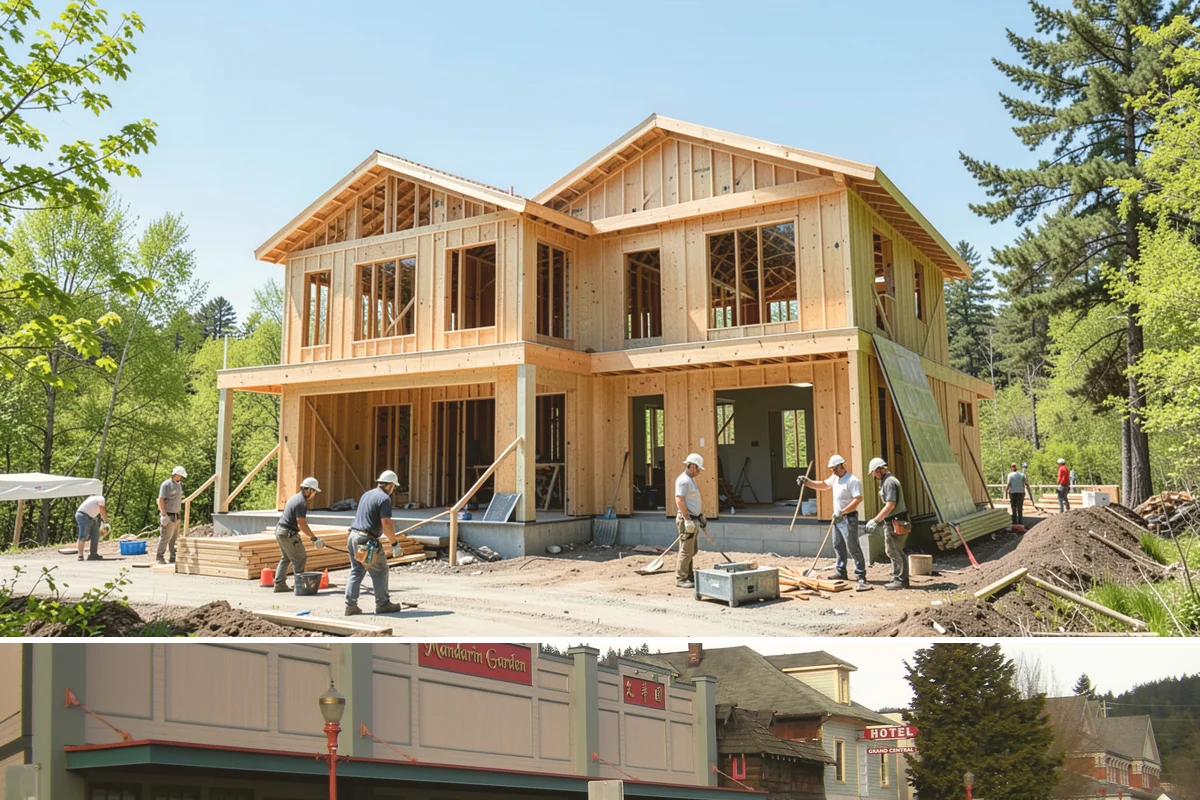 Transom Window Installation in Issaquah, King County, WA - Transom installs that open the exterior wall are best scheduled during drier weather to keep framing protected.