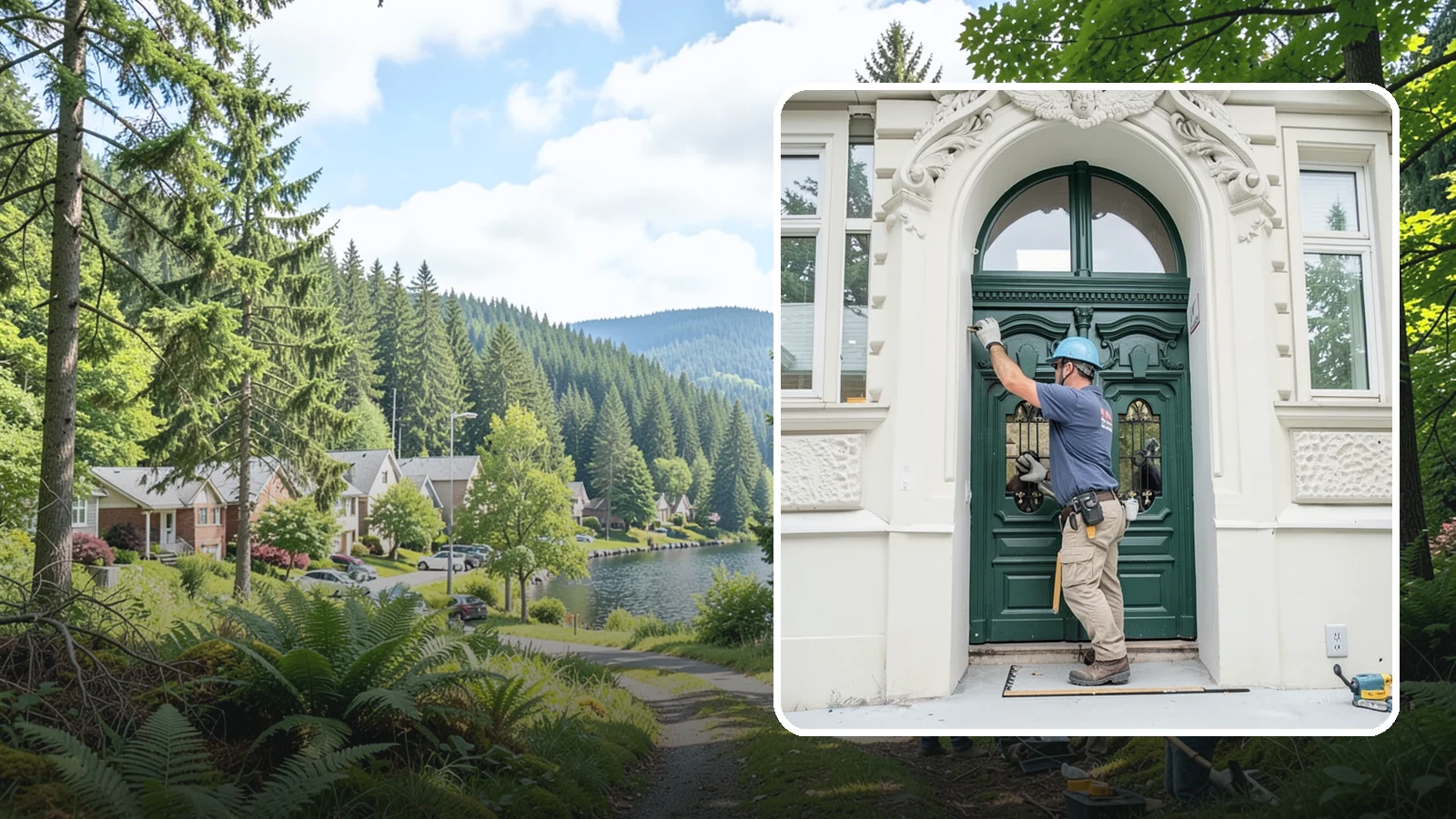 Transom Window Installation in Lake Forest Park, King County, WA - Installing decorative transom windows above doors or windows to add daylight and architectural character.