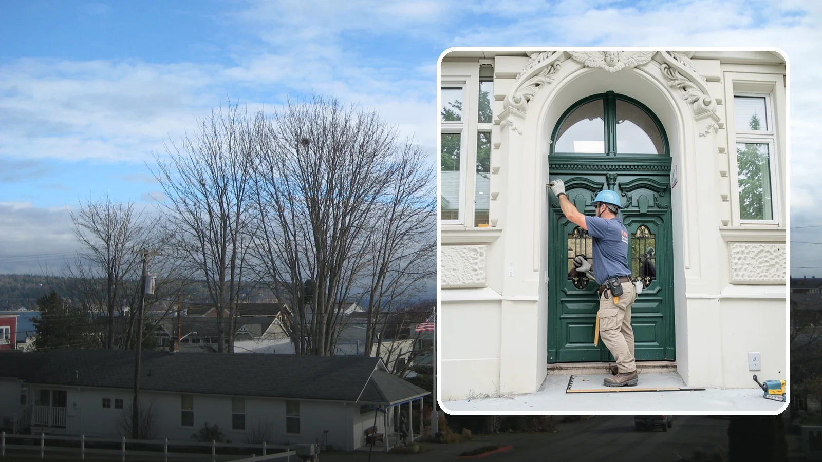 Transom Window Installation in Langley, Island County, WA - Installing decorative transom windows above doors or windows to add daylight and architectural character.