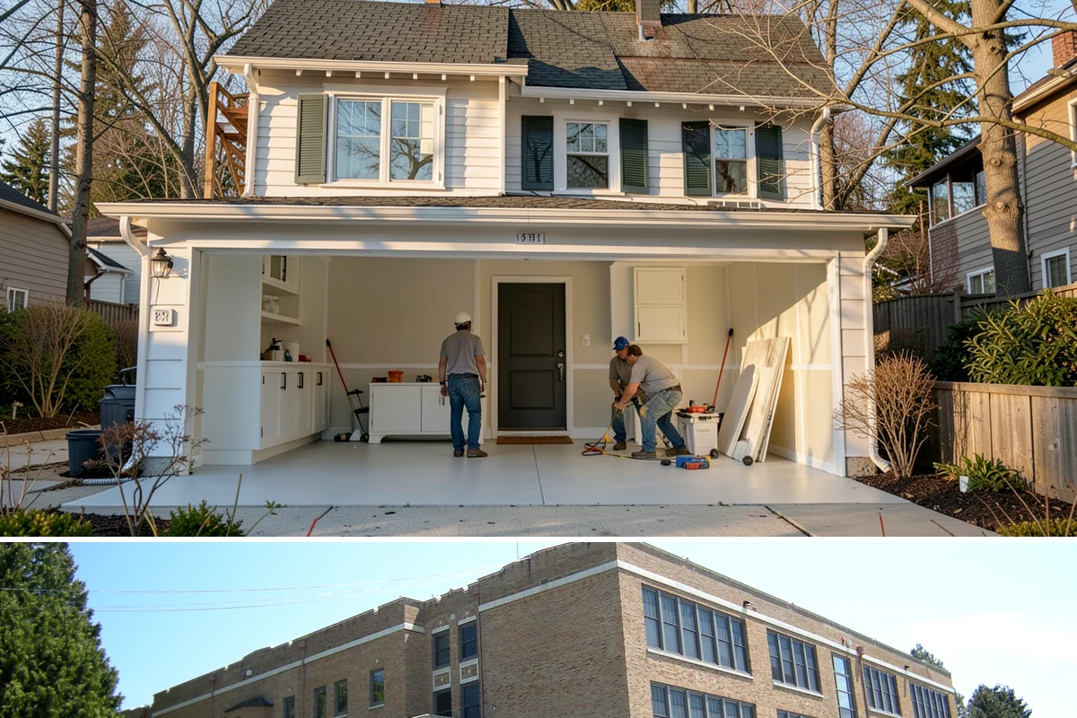 Transom Window Installation in Maple Valley, King County, WA - Transom installs that open the exterior wall are best scheduled during drier weather to keep framing protected.