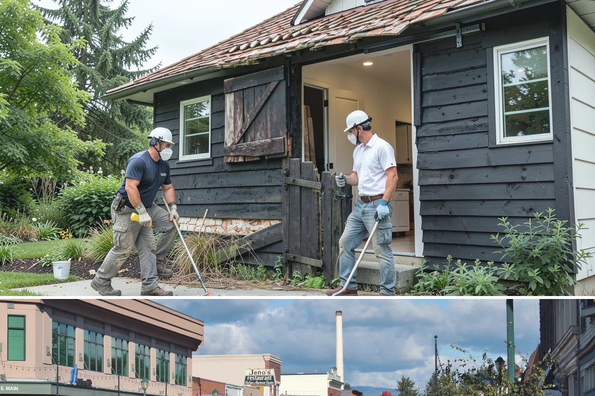 Transom Window Installation in Monroe, Snohomish County, WA - Transom installs that open the exterior wall are best scheduled during drier weather to keep framing protected.