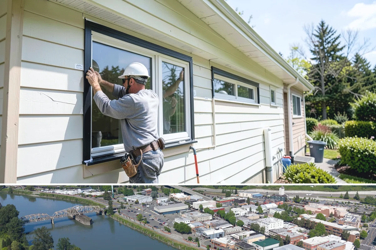 Transom Window Installation in Mount Vernon, Skagit County, WA - Transom installs that open the exterior wall are best scheduled during drier weather to keep framing protected.