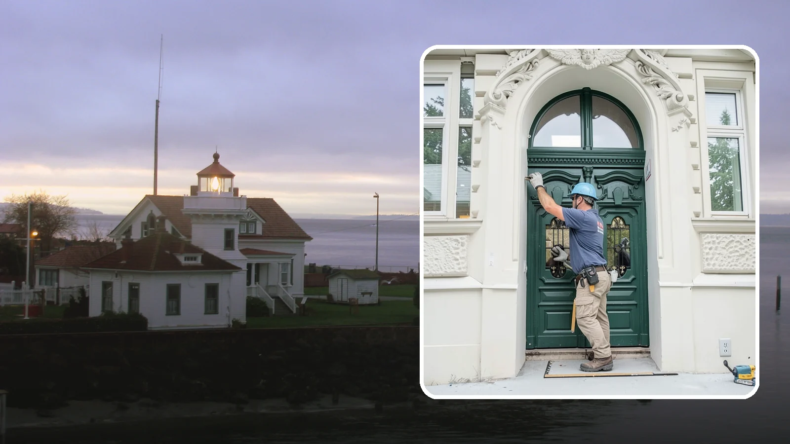 Transom Window Installation in Mukilteo, Snohomish County, WA - Installing decorative transom windows above doors or windows to add daylight and architectural character.