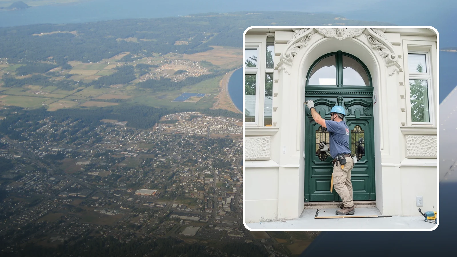 Transom Window Installation in Oak Harbor, Island County, WA - Installing decorative transom windows above doors or windows to add daylight and architectural character.
