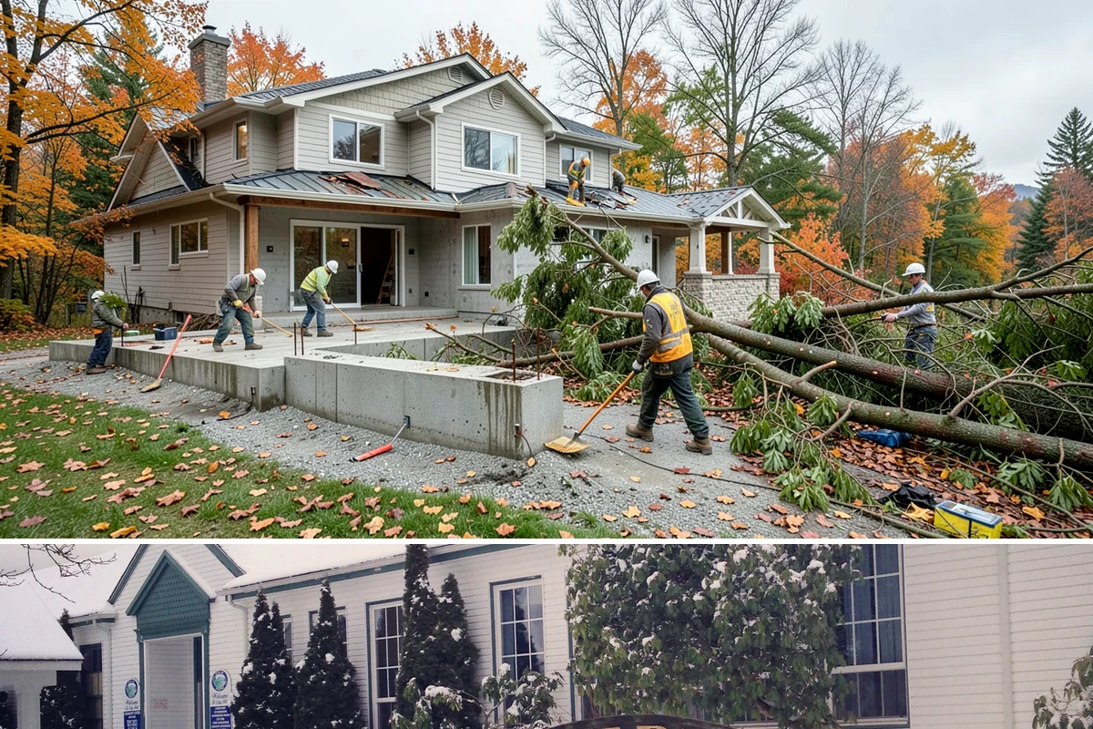 Transom Window Installation in Pacific, King County, WA - Transom installs that open the exterior wall are best scheduled during drier weather to keep framing protected.