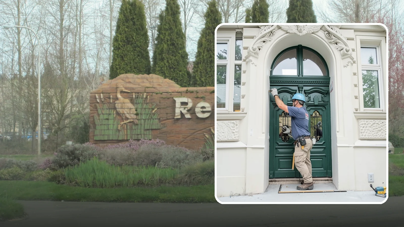 Transom Window Installation in Renton, King County, WA - Installing decorative transom windows above doors or windows to add daylight and architectural character.