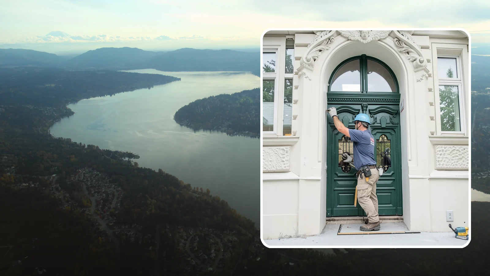 Transom Window Installation in Sammamish, King County, WA - Installing decorative transom windows above doors or windows to add daylight and architectural character.