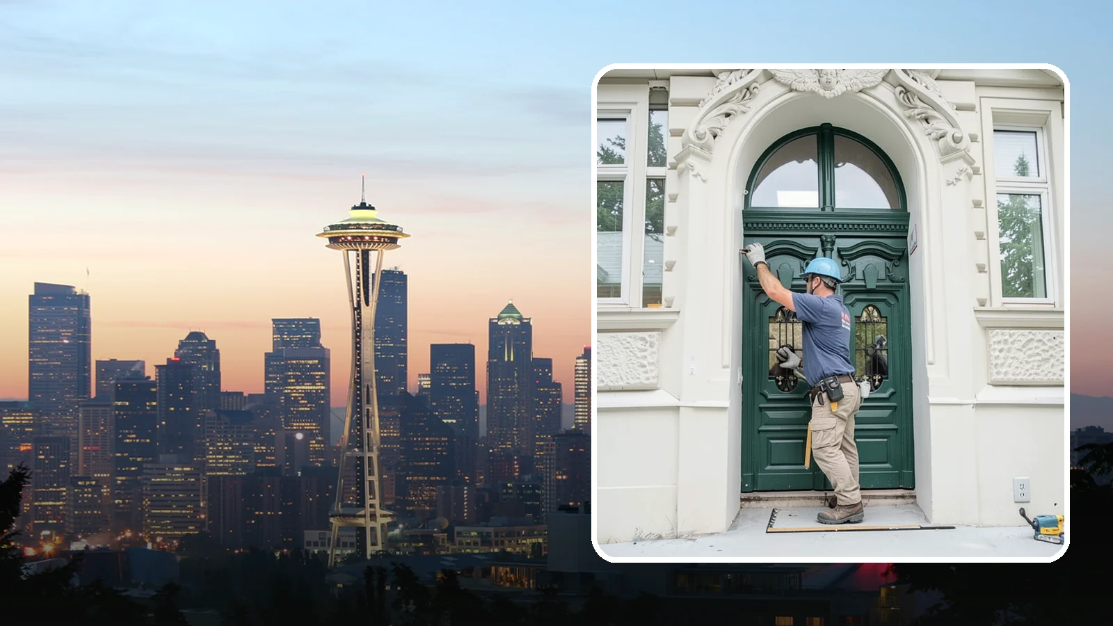 Transom Window Installation in Seattle, King County, WA - Installing decorative transom windows above doors or windows to add daylight and architectural character.