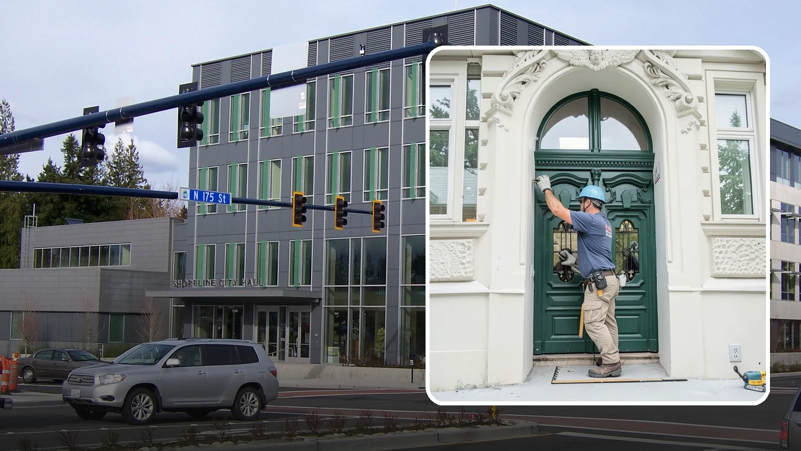 Transom Window Installation in Shoreline, King County, WA - Installing decorative transom windows above doors or windows to add daylight and architectural character.