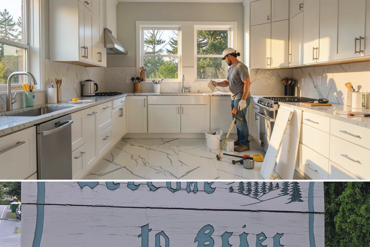 Trash Pull-Out Installation in Brier, Snohomish County, WA - Interior cabinet upgrades install cleanly in any season with no weather considerations.