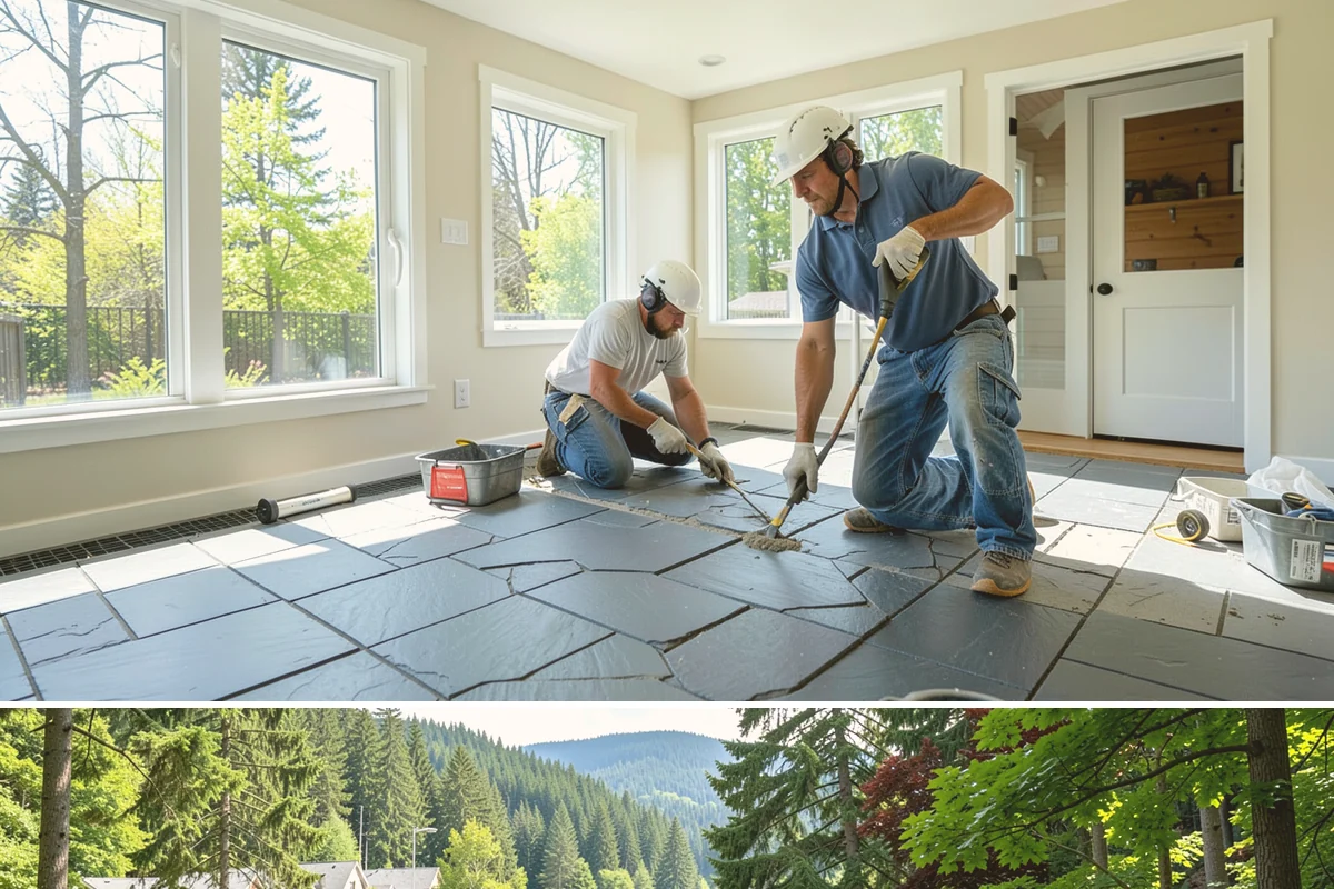 Trash Pull-Out Installation in Lake Forest Park, King County, WA - Interior cabinet upgrades install cleanly in any season with no weather considerations.