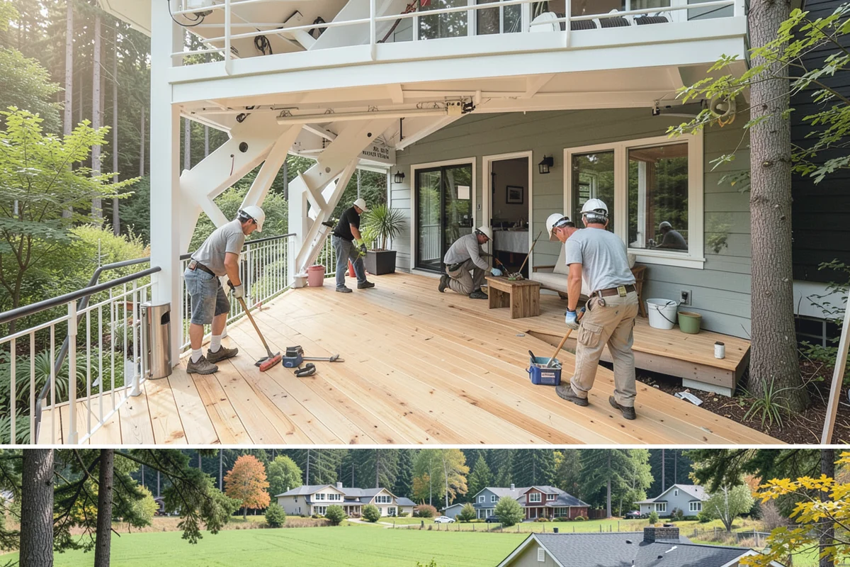 Trash Pull-Out Installation in Lyman, Skagit County, WA - Interior cabinet upgrades install cleanly in any season with no weather considerations.