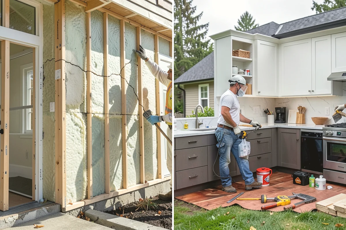 Trash Pull-Out Installation in Mercer Island, King County, WA - Select the cabinet and measure the interior