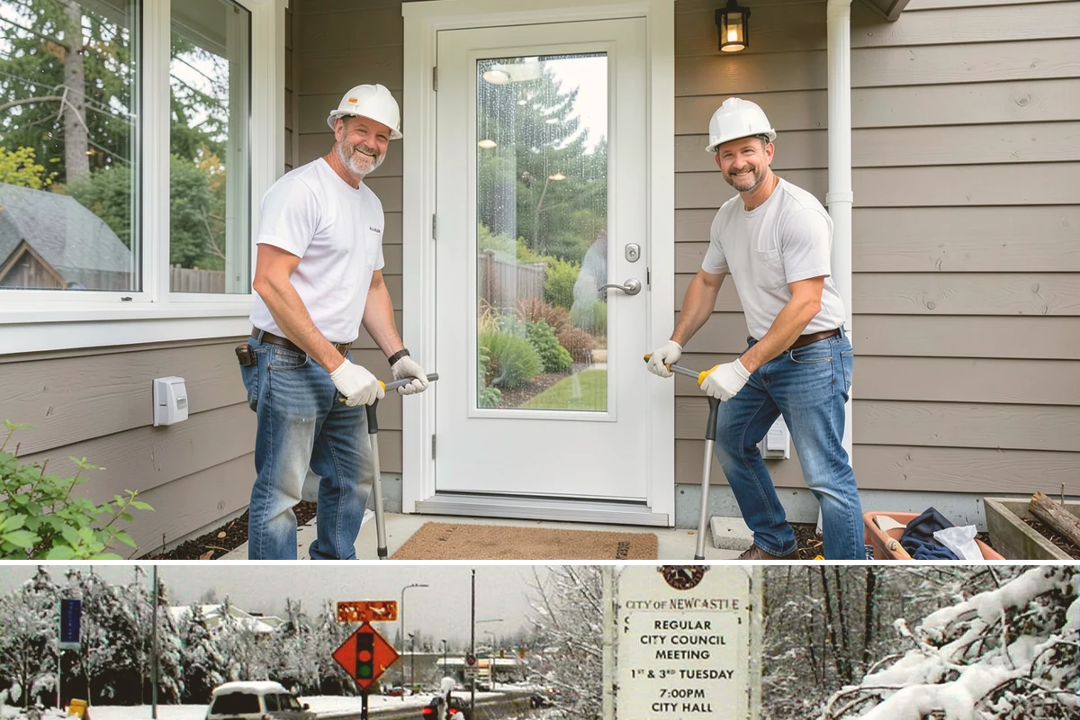 Trash Pull-Out Installation in Newcastle, King County, WA - Interior cabinet upgrades install cleanly in any season with no weather considerations.