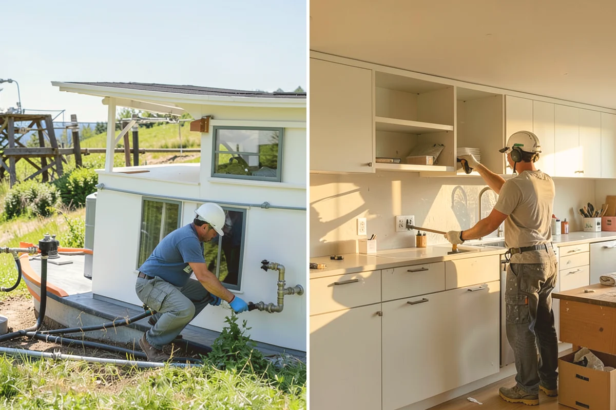 Trash Pull-Out Installation in Sammamish, King County, WA - Select the cabinet and measure the interior
