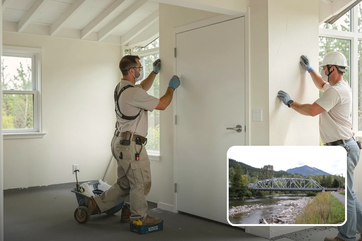 Trash Pull-Out Installation in Skykomish, King County, WA - Bins hidden neatly inside a cabinet