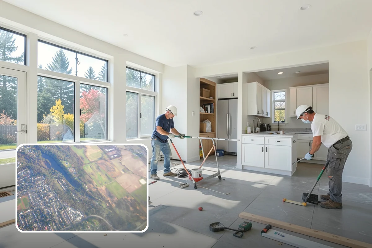 Tray Ceiling Construction in Algona, King County, WA - A greater sense of ceiling height and openness