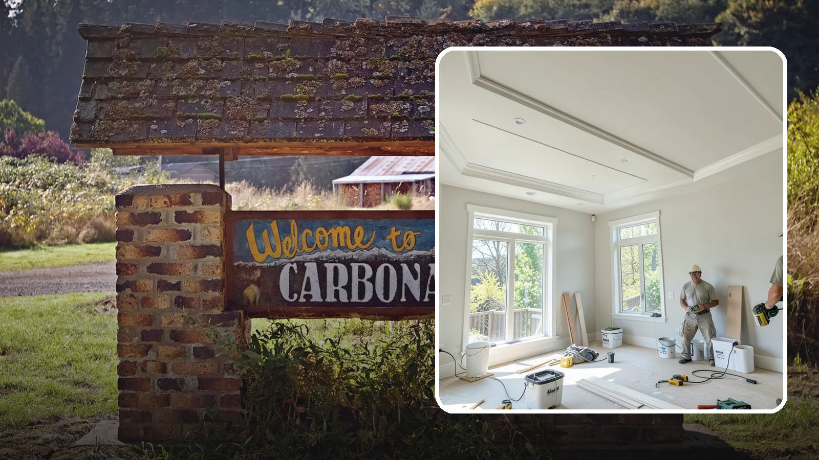Tray Ceiling Construction in Carbonado, Pierce County, WA - A recessed tray ceiling that adds subtle height, elegance, and visual interest to a room.