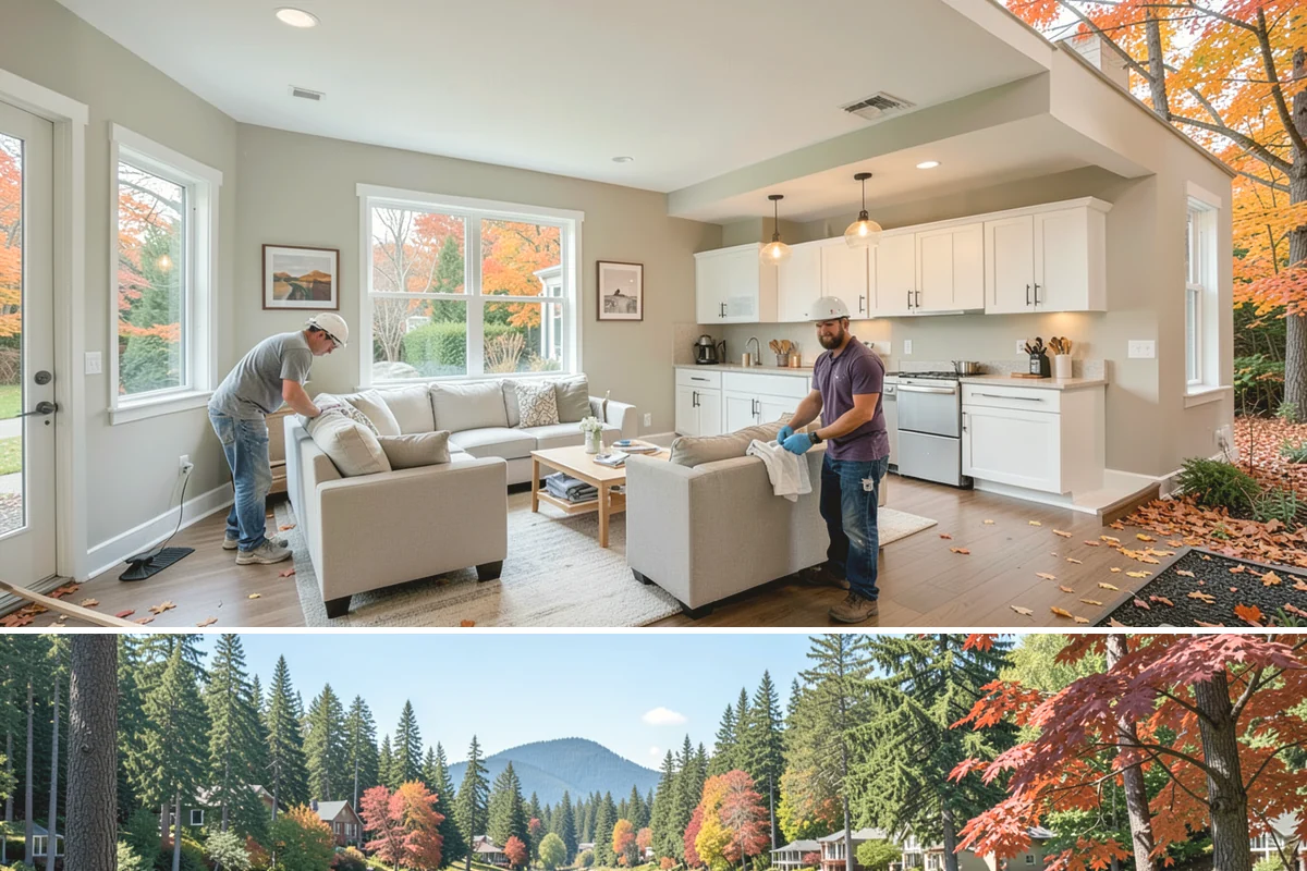 Tray Ceiling Construction in Covington, King County, WA - Tray ceiling construction is indoor work suited to any time of year.