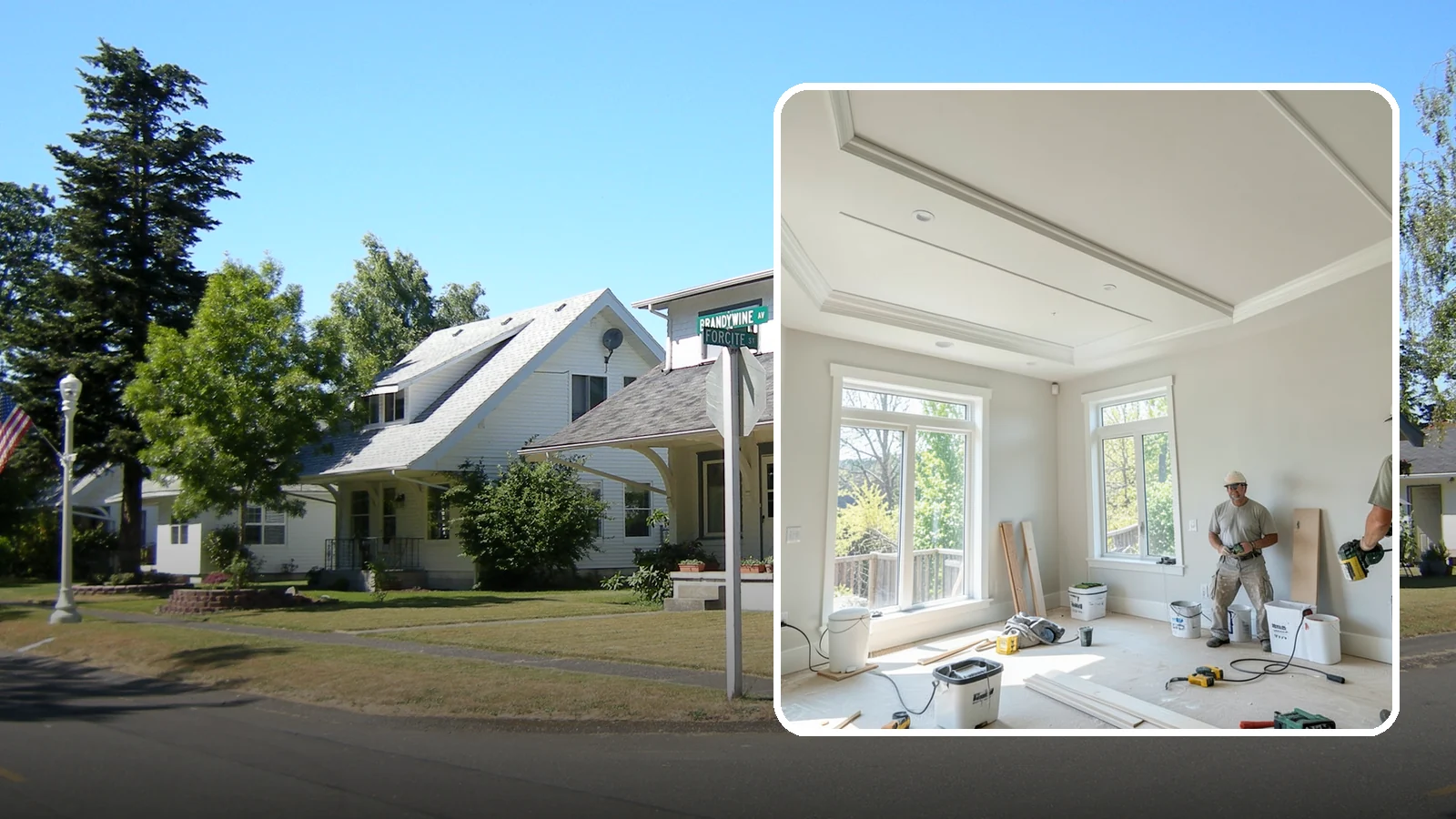 Tray Ceiling Construction in DuPont, Pierce County, WA - A recessed tray ceiling that adds subtle height, elegance, and visual interest to a room.