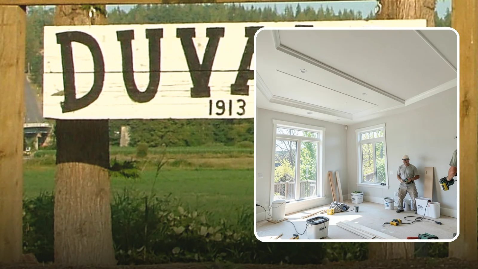 Tray Ceiling Construction in Duvall, King County, WA - A recessed tray ceiling that adds subtle height, elegance, and visual interest to a room.