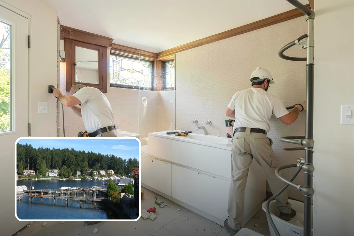 Tray Ceiling Construction in Gig Harbor, Pierce County, WA - A greater sense of ceiling height and openness