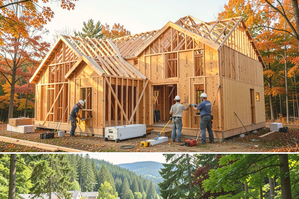 Tray Ceiling Construction in Lake Forest Park, King County, WA - Tray ceiling construction is indoor work suited to any time of year.
