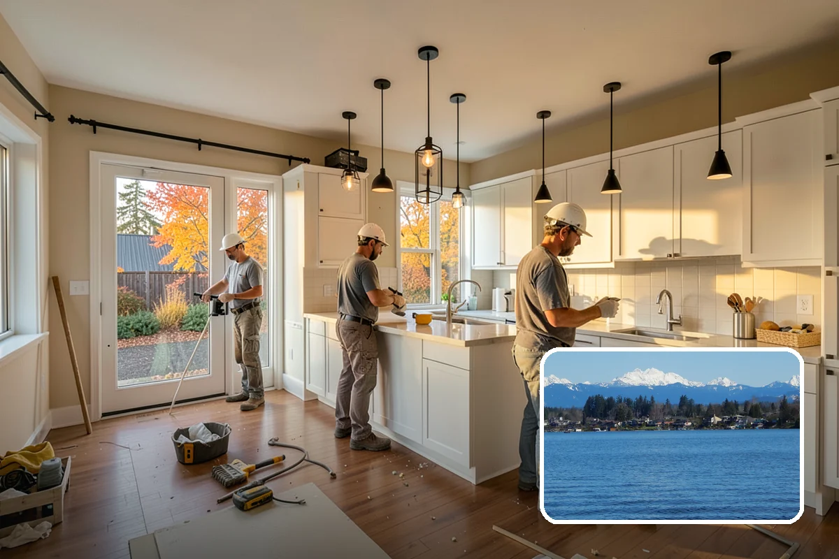 Tray Ceiling Construction in Lake Stevens, Snohomish County, WA - A greater sense of ceiling height and openness