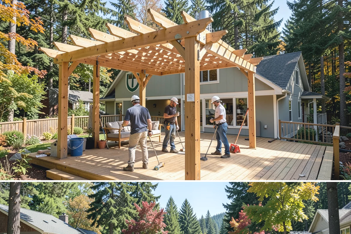Tray Ceiling Construction in Orting, Pierce County, WA - Tray ceiling construction is indoor work suited to any time of year.