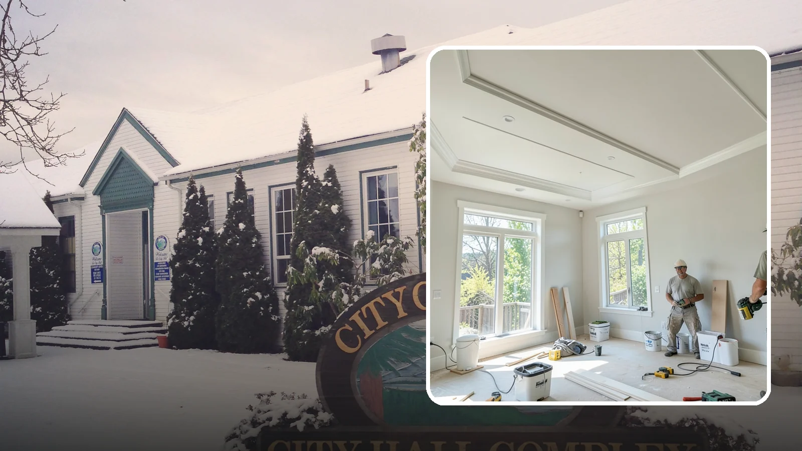 Tray Ceiling Construction in Pacific, King County, WA - A recessed tray ceiling that adds subtle height, elegance, and visual interest to a room.