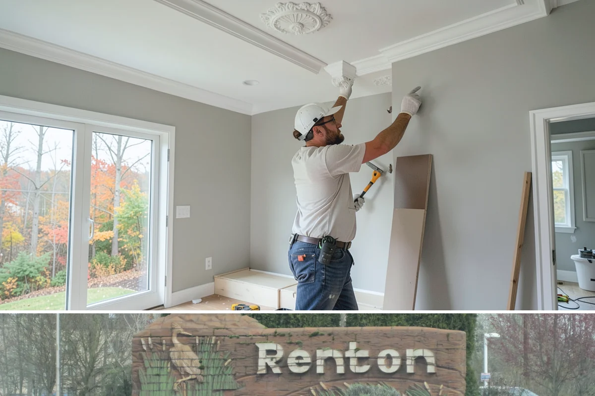Tray Ceiling Construction in Renton, King County, WA - Tray ceiling construction is indoor work suited to any time of year.