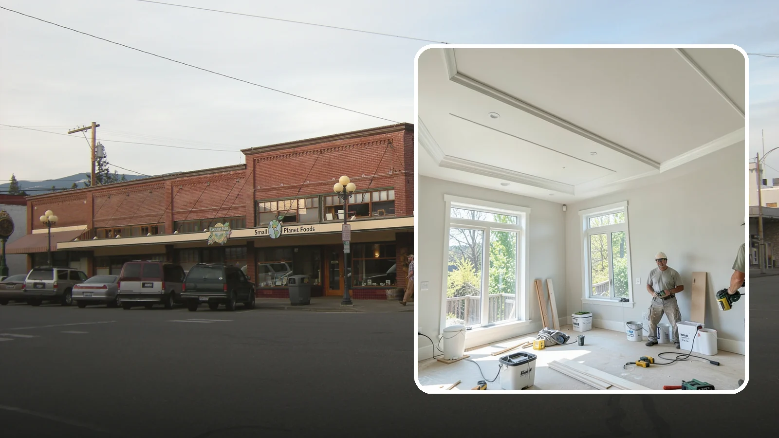 Tray Ceiling Construction in Sedro-Woolley, Skagit County, WA - A recessed tray ceiling that adds subtle height, elegance, and visual interest to a room.