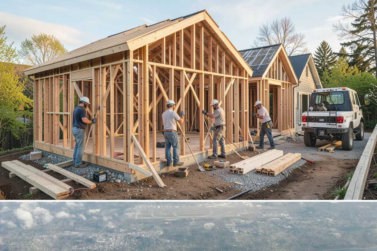 Trellis Construction in Burien, King County, WA - Early-season installation gives finishes time to set before spring planting takes hold.