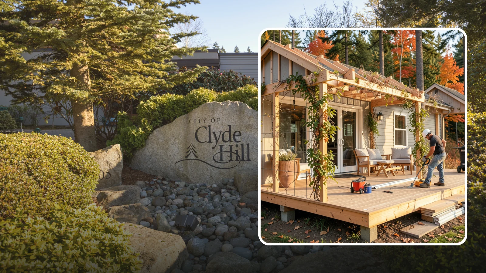 Trellis Construction in Clyde Hill, King County, WA - A sturdy custom trellis that supports climbing plants and adds architectural texture to your outdoor space.
